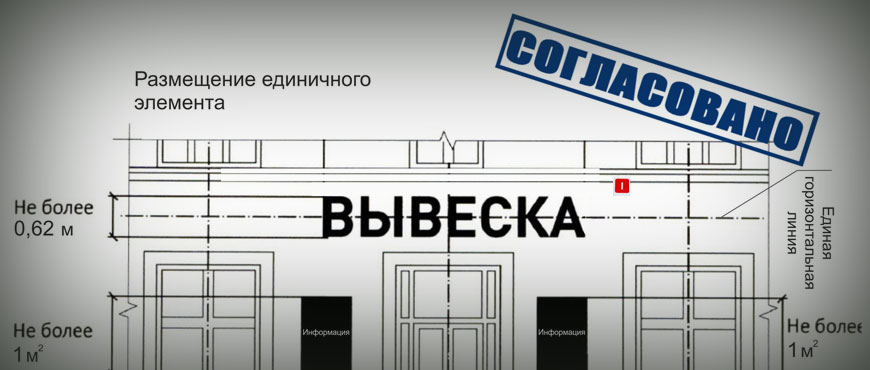 Рекламная вывеска на жилом доме в Москве